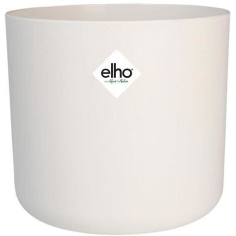 ELHO Pot de fleurs rond B.for Soft 35 - Ø 35 x H 32 cm - Intérieur - 100% recyclé - Blanc