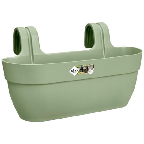 ELHO Balconniere Vibia Campana Easy Hanger L - 24,1 x 46 x H26,5 cm - Vert pistache - Plastique régénéré - Avec réserve d'eau