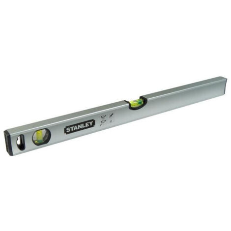 Stanley – Niveau à bulle magnétique 40 cm – Précision +/- 0,5 mm/m – Aimants intégrés pour surfaces métalliques – Bulle centrale agrandie - STHT1-43110