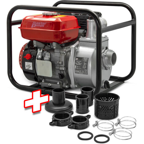 Pompe de surface thermique MPG33HP7 – Moteur 4 temps 212cc – Débit 33000 L/H – Aspiration jusqu'à 7m – Hauteur de refoulement 30m – Master Pumps (1/7)