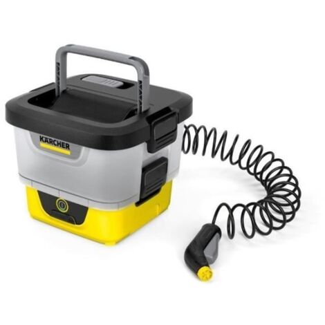 Kärcher – Nettoyeur haute pression mobile 5 bar – Autonome avec batterie intégrée – Réservoir 8L pour nettoyage nomade – Idéal pour chantiers humides