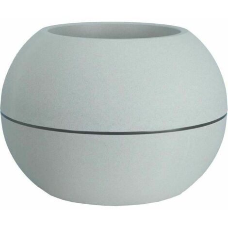 Riviera Boule D40 pot de fleurs gris léger durable (1/3)