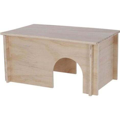Abri pour rongeurs - Beige - Toit amovible - Montage simple - Pour hamster - KERBL (1/5)