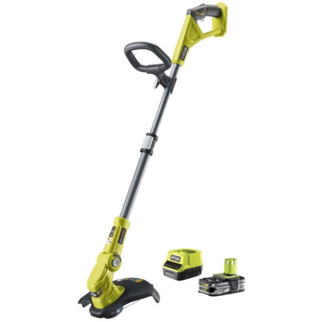 Ryobi – Coupe-bordure électrique 18V – Tête double lames dentelées – Largeur de coupe 25/30 cm – Batterie LithiumPlus 2.5Ah et chargeur rapide inclus