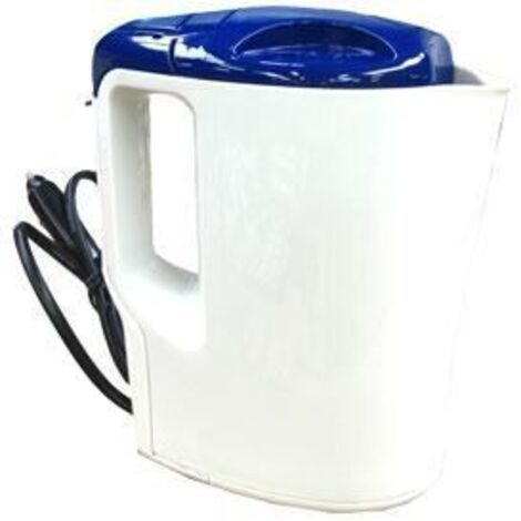 Bouilloire Electrique 24V 1 Litre 250W Blanc et Bleu (1/4)