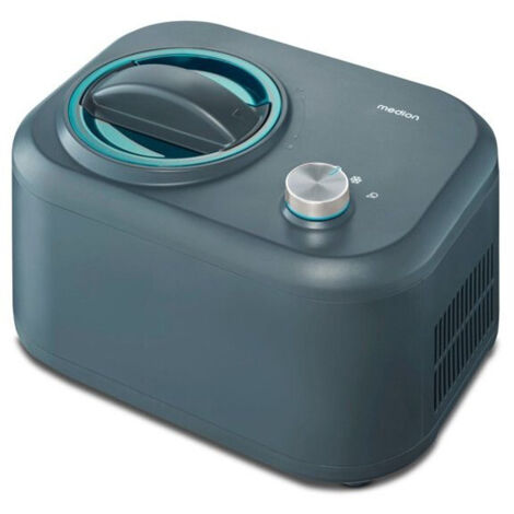 MEDION Machine a glace avec compresseur (convient pour la préparation de cremes glacées, yaourts glacés & sorbets, 1 litre, 100