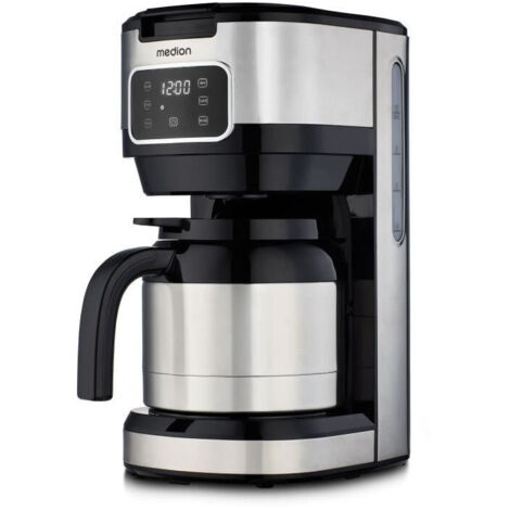 Cafetiere Filtre Digitale Isotherme - MEDION - 900W - 1,2L - Silver (1/5)