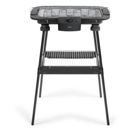 Barbecue électrique sur pieds 2200W – Surface de cuisson 38x22cm – Thermostat réglable – Utilisation intérieure – DOM506 – Livoo