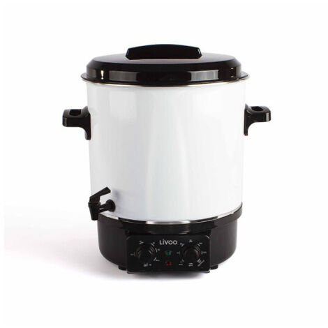 Stérilisateur UV électrique 27L 1800W avec robinet et minuterie – Cuve en acier émaillé – DOM334 – Domoclip