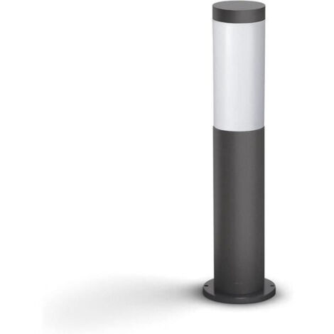 Philips – Borne d'extérieur 20W IP44 – Aluminium anthracite – Dimensions 450x120mm – Lumière diffuse pour jardins et allées - 1x20W