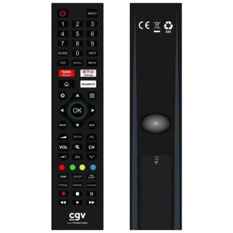 Télécommande de remplacement - CGV - FIDELIO Hisense - Pour téléviseurs Hisense - Sans programmation - Prete a l'emploi (1/4)