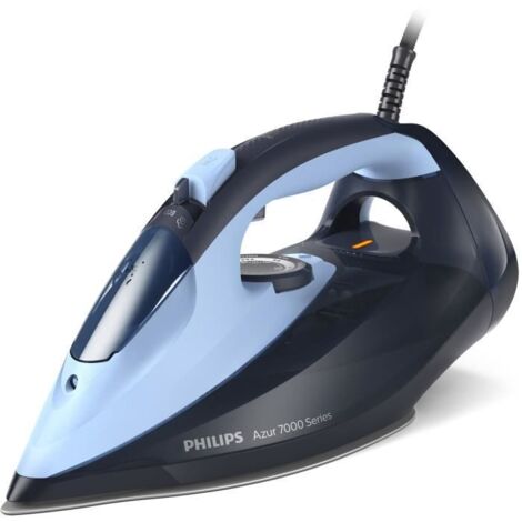 Fer a repasser vapeur - PHILIPS - DST7041/20 - A vapeur avec systeme Quick Calc - 50g/min vapeur continue - 2800W - Bleu