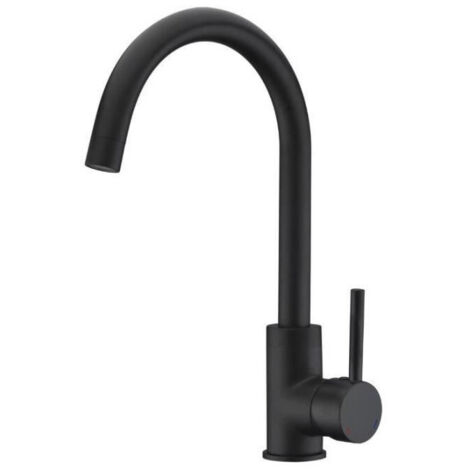 Rousseau Køben robinet mitigeur cuisine noir élégant
