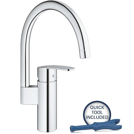 Mitigeur d'évier tube pivotant WAVE COSMOPOLITAN monocommande - GROHE - 32449-001 (1/5)