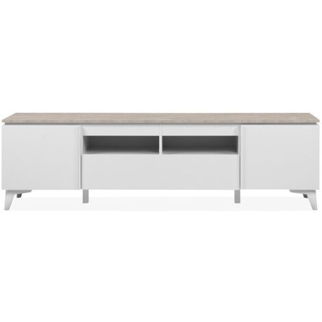 CALICOSY - Meuble TV 2 Portes 1 Tiroir L177 cm - BERTRIX (1/5)