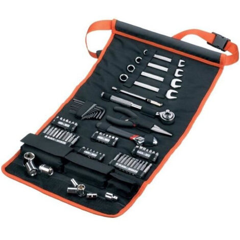 Black & Decker – Coffret multi-outils 76 pièces – Sacoche enroulable avec outils en métal, plastique et tissu – Dimensions 31,5 x 11,7 x 11,7 cm - A7063-QZ (1/10)