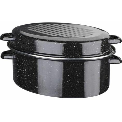 Cocotte acier émaillé - GSW - Daubière Email - 32 cm - Ovale - Induction (1/3)