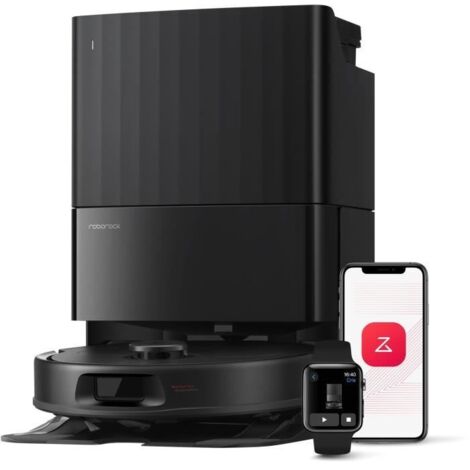 Roborock – Aspirateur robot laveur 8000 Pa – Station multifonctionnelle – Autonomie 180 minutes – Technologie anti-enchevetrement