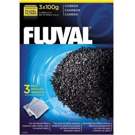 FLUVAL Pack de 3 charbons 100 g - Pour aquariums (1/5)