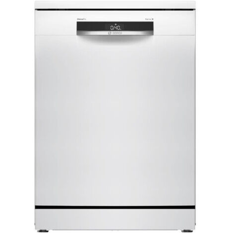 Bosch – Lave-vaisselle pose libre 14 couverts – 38 dB – Induction – L60cm – Cuve inox – 6 programmes – Classe C – Économie d'eau 9L/cycle