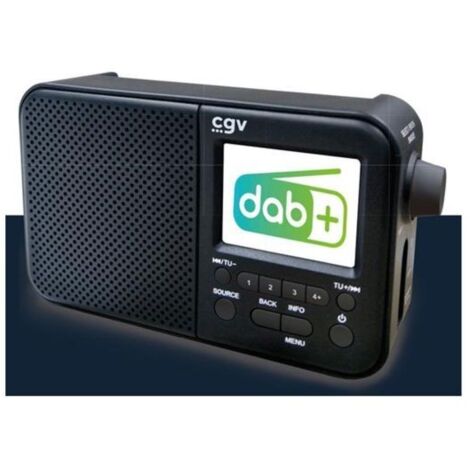 Radio portable DAB+ et FM - CGV - DR7+ - Écran couleur TFT 2,4 - Prise casque - Éco-consommation (1/4)