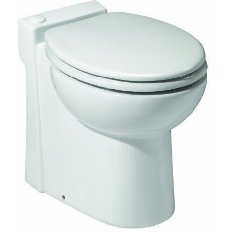 Toilettes broyeur Turboflush – Céramique blanche – Dimensions H. 470 x L. 370 x P. 440 mm – Puissance 500W – Double chasse 2 à 4L (1/2)