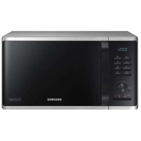 Micro-ondes solo - SAMSUNG - MS23K3555ES - Acier inoxydable - 23L - Contrôle électronique + bouton - Fonction maintien au chaud