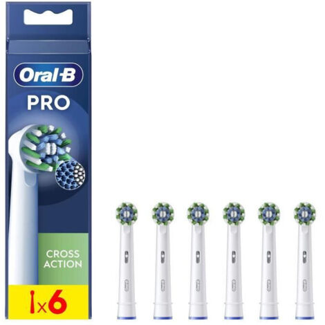 Brossette ORAL-B - Cross Action - pour brosse a dent électrique - pack de 6 (1/5)