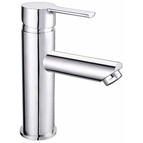 Edouard Rousseau – Mitigeur de lavabo chromé – Cartouche céramique Ø 35 mm – Butée éco-stop – Aérateur réducteur de débit – Design moderne (1/3)