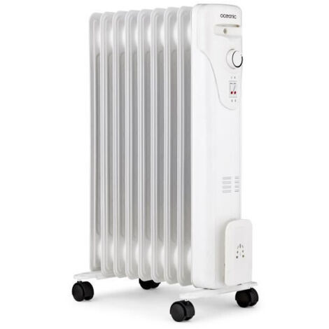 Oceanic – Radiateur bain d'huile 2000W – 9 éléments pour surfaces jusqu'à 20 m² – Thermostat mécanique – Roulettes multidirectionnelles (1/7)
