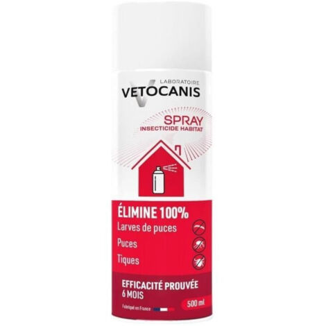 Spray anti-parasitaires - VETOCANIS - Anti-Puces, Anti-Tiques pour Habitat (1/5)