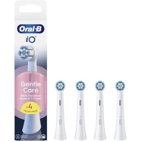 Recharges de brosse a dents - ORAL B - iO - x4 Soin Doux Blanc