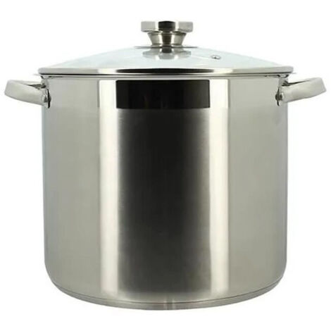 Marmite avec couvercle - MENASTYL - 4615455 - Inox - 9 litres - Tous feux dont induction