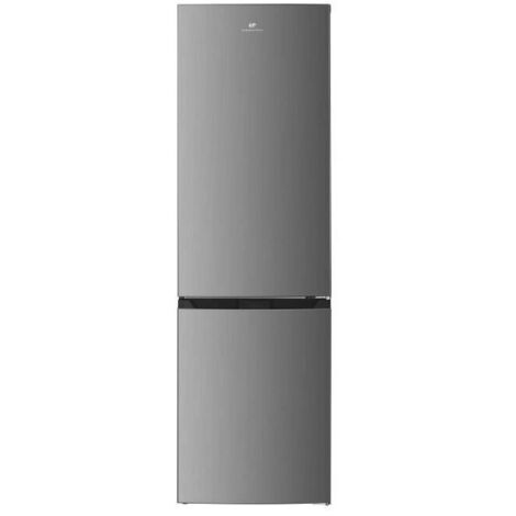 Continental Edison – Réfrigérateur congélateur bas Total No Frost 253L – Classe E – 54 cm de large x 60 cm de profondeur x 180 cm de haut – Inox - CEFC251NFS