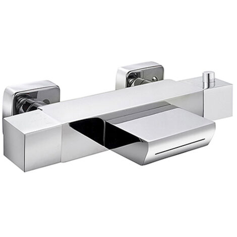 Edouard Rousseau – Robinet thermostatique bain-douche KAREN – Finition chromée – Corps en laiton – Entraxe 150 mm – Sécurité anti-brûlure intégrée