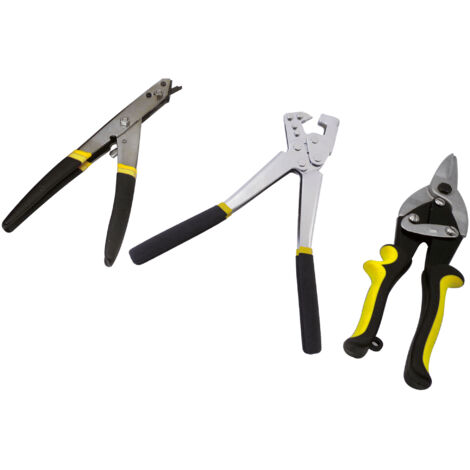 Fartools – Cisaille et grignoteuse électroportative – Alimentation électrique – Ensemble avec pince pour rail et 10 embouts de vissage – Confort d'utilisation