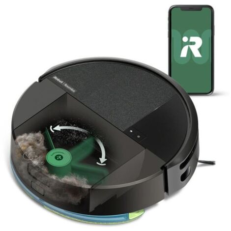 Irobot – Aspirateur robot 7000 Pa – Réservoir 1820 ml – Autonomie 3h – Technologie ClearView LiDAR – Brosse anti-emmêlement