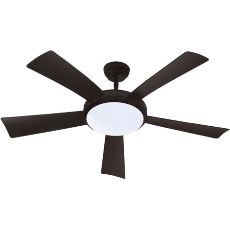 Farelek WALLIS Noir ventilateur de plafond LED 132 cm