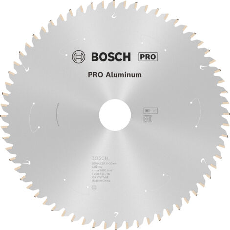 Lame de scie circulaire 216mm pour aluminium – 64 dents carbure – Alésage 30mm – Largeur de coupe 2,2mm – Coupe nette et précise – Amica - 2608837776 (1/10)