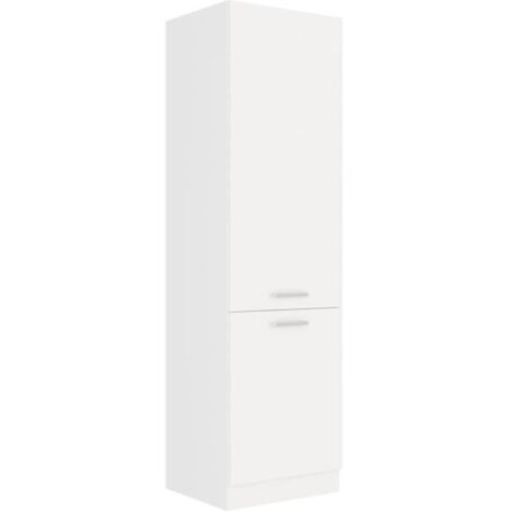 Atlas – Colonne de cuisine 2 portes – Dimensions L 60 x P 58 x H 210 cm – Matériaux en bois et panneaux de particules – Rangement spacieux (1/2)