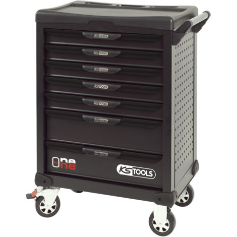 KS Tools - Servante One by One noire 7 tiroirs - 823.0007