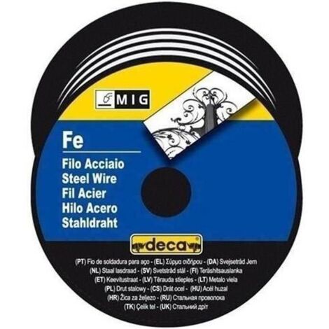 Bobine fil acier pour soudure MIG/MAG DECA - Ø fil 0,6 mm - 0,7 kg