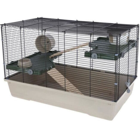 Cage 3 étages pour petits rongeurs 804553 cm - FLAT NATURE - KERBL (1/5)