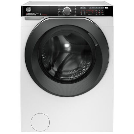 Hoover – Lave-linge séchant 10kg 1500tr/min – Moteur induction silencieux – Classe énergétique D – Fonction vapeur – Charge avant 60cm - HDP5106AMBC