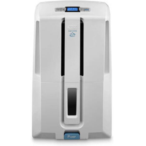Delonghi – Déshumidificateur 30 L/jour – Capacité bac 7 L – Niveau sonore 53 dB – Tuyau de vidange inclus – Pour espaces jusqu'à 180 m³ - DD230P