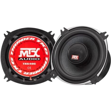 Coaxiaux 2 voies - MTX AUDIO - 10cm 4O 70Wrms - Châssis aluminium - Bobine Ø25mm TIL - Tweeter néodyme Ø22mm (1/4)