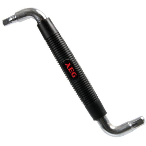 Clé de vidange double carrée 8-10mm - AEG - Poignée ergonomique antiglisse revetue caoutchouc.