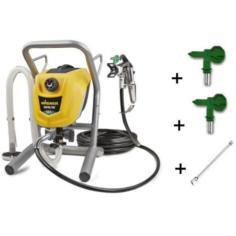 Wagner – Pistolet à peinture électrique 550W – Pression 110 BAR – Débit 1,25 l/min – Longueur tuyau 9m – Pour surfaces variées