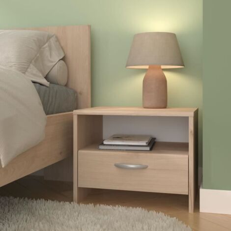 CHAMBRE ADULTE Complète MOON avec Lit 140x190 LED - Chambre d'ami - Ameublement