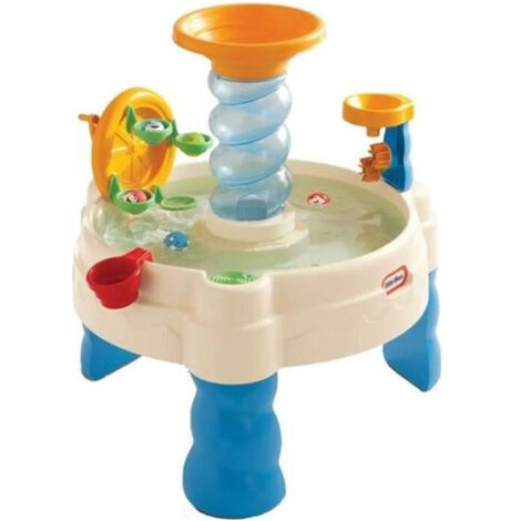 Table de jeux d'eau spirale – PVC – Roues hydrauliques – Dimensions 73 x 73 x 77,5 cm – Garçon et fille à partir de 24 mois – Little Tikes